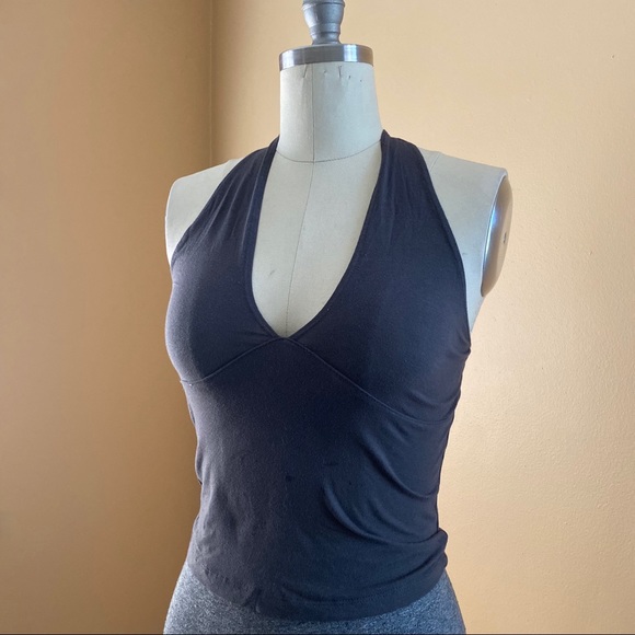 Tops - Charcoal Grey Halter Top